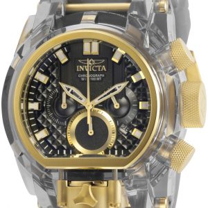 Invicta Herrklocka 29999 Svart/Gulguldtonat stål Ø52 mm