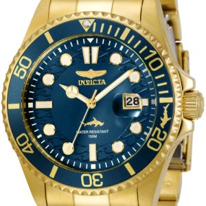 Invicta Herrklocka 30024 Pro Diver Blå/Gulguldtonat stål Ø43 mm