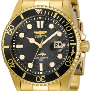 Invicta Herrklocka 30026 Pro Diver Svart/Gulguldtonat stål Ø43 mm