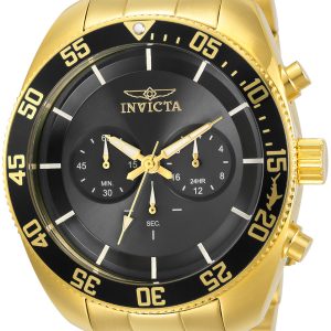 Invicta Herrklocka 30060 Pro Diver Svart/Gulguldtonat stål Ø48 mm