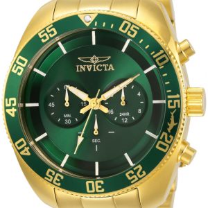 Invicta Herrklocka 30061 Pro Diver Grön/Gulguldtonat stål Ø48 mm