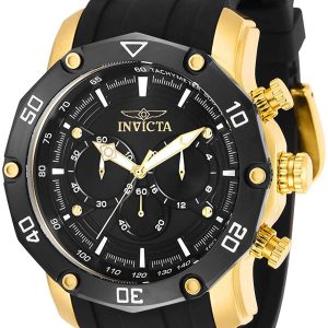 Invicta Herrklocka 30080 Pro Diver Svart/Gulguldtonat stål Ø50 mm