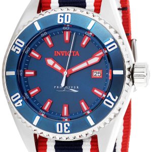 Invicta Herrklocka 30090 Blå/Textil Ø46 mm