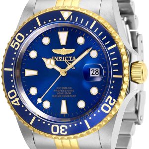 Invicta Herrklocka 30093 Pro Diver Blå/Gulguldtonat stål Ø42 mm