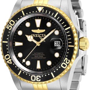 Invicta Herrklocka 30094 Pro Diver Svart/Gulguldtonat stål Ø42 mm