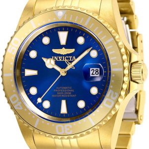 Invicta Herrklocka 30097 Pro Diver Blå/Gulguldtonat stål Ø42 mm