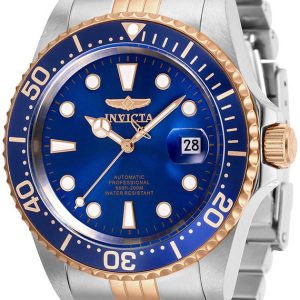 Invicta Herrklocka 30098 Pro Diver Blå/Roséguldstonat stål Ø42 mm