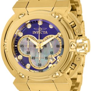 Invicta Herrklocka 30460 Blå/Gulguldtonat stål Ø46 mm