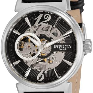 Invicta Herrklocka 30461 Svart/Läder Ø41 mm