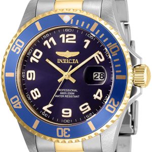 Invicta Herrklocka 30692 Pro Diver Blå/Gulguldtonat stål Ø40 mm