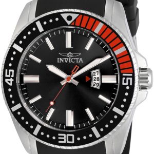 Invicta Herrklocka 30742 Svart/Gummi Ø48 mm