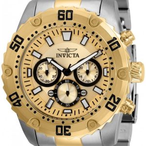 Invicta Herrklocka 30750 Gulguldstonad/Gulguldtonat stål Ø48 mm