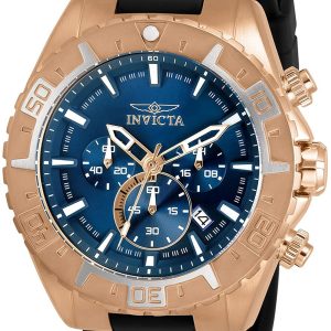 Invicta Herrklocka 30752 Aviator Blå/Gummi Ø49 mm