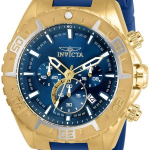 Invicta Herrklocka 30753 Aviator Blå/Gummi Ø49 mm