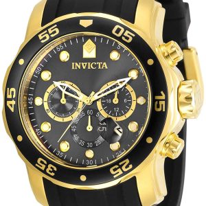 Invicta Herrklocka 30764 Pro Diver Svart/Gulguldtonat stål Ø48 mm