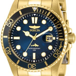 Invicta Herrklocka 30810 Pro Diver Blå/Gulguldtonat stål Ø43 mm