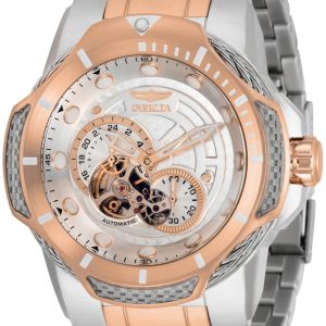 Invicta Herrklocka 31176 Silverfärgad/Roséguldstonat stål Ø51 mm