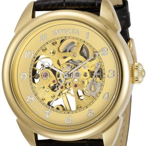 Invicta Herrklocka 31306 Specialty Gulguldstonad/Läder Ø42 mm