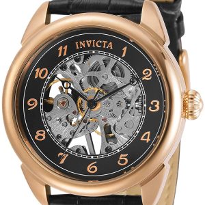 Invicta Herrklocka 31309 Svart/Läder Ø42 mm