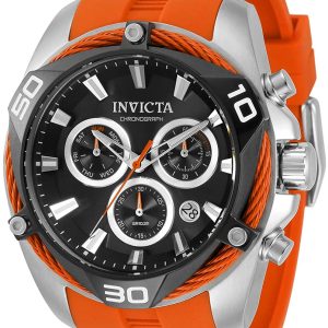 Invicta Herrklocka 31314 Bolt Svart/Stål Ø50 mm