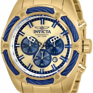 Invicta Herrklocka 31441 Flerfärgad/Gulguldtonat stål Ø52 mm