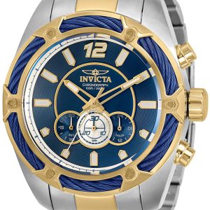 Invicta Herrklocka 31473 Bolt Blå/Gulguldtonat stål Ø52 mm