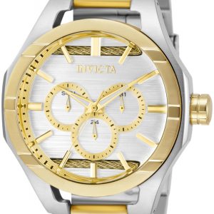 Invicta Herrklocka 31832 Silverfärgad/Gulguldtonat stål Ø48 mm