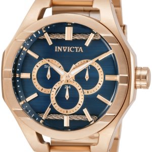 Invicta Herrklocka 31835 Blå/Roséguldstonat stål Ø48 mm