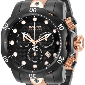 Invicta Herrklocka 32130 Svart/Roséguldstonat stål Ø53.7 mm