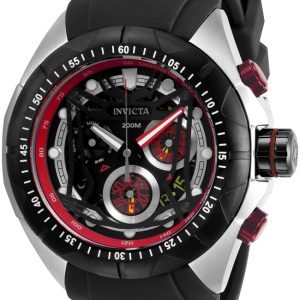 Invicta Herrklocka 32205 Svart/Gummi Ø54 mm