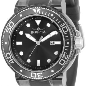 Invicta Herrklocka 32334 Svart/Plast Ø51.5 mm