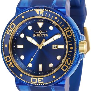 Invicta Herrklocka 32336 Blå/Gummi Ø51.5 mm