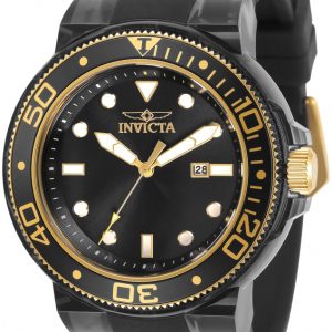 Invicta Herrklocka 32337 Svart/Plast Ø51.5 mm