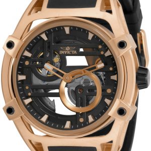 Invicta Herrklocka 32351 Svart/Roséguldstonat stål Ø52 mm