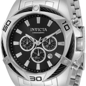 Invicta Herrklocka 32372 Bolt Svart/Stål Ø50 mm