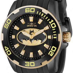 Invicta Herrklocka 32480 Dc Comics Svart/Gulguldtonat stål Ø50 mm