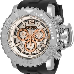 Invicta Herrklocka 32618 Sea Hunter Silverfärgad/Gummi Ø58 mm