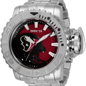 Invicta Herrklocka 33008 Röd/Stål Ø58 mm