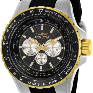 Invicta Herrklocka 33029 Svart/Gummi Ø50 mm