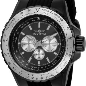 Invicta Herrklocka 33033 Svart/Gummi Ø50 mm