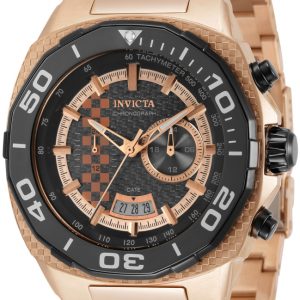 Invicta Herrklocka 33198 Svart/Kolfiber Ø51 mm