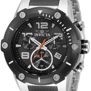 Invicta Herrklocka 33283 Speedway Svart/Stål Ø51.5 mm