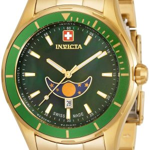 Invicta Herrklocka 33464 Pro Diver Grön/Gulguldtonat stål Ø44 mm