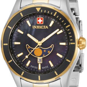 Invicta Herrklocka 33466 Pro Diver Svart/Gulguldtonat stål Ø44 mm