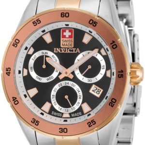 Invicta Herrklocka 33477 Pro Diver Svart/Roséguldstonat stål Ø45 mm