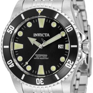 Invicta Herrklocka 33502 Pro Diver Svart/Stål Ø44 mm