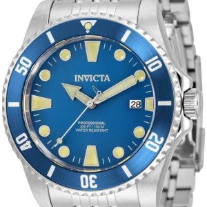 Invicta Herrklocka 33503 Pro Diver Blå/Stål Ø44 mm