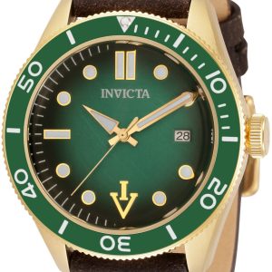 Invicta Herrklocka 33516 Vintage Grön/Läder Ø44 mm