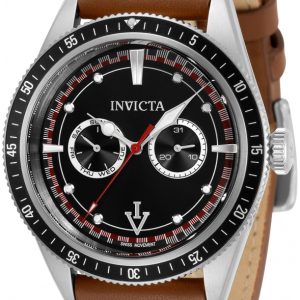 Invicta Herrklocka 33529 Vintage Svart/Läder Ø44 mm