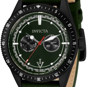 Invicta Herrklocka 33533 Vintage Grön/Läder Ø44 mm